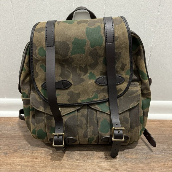Filson Large Rugged Twill Rucksack Shrub‎ Camo - Picture 1 of 10